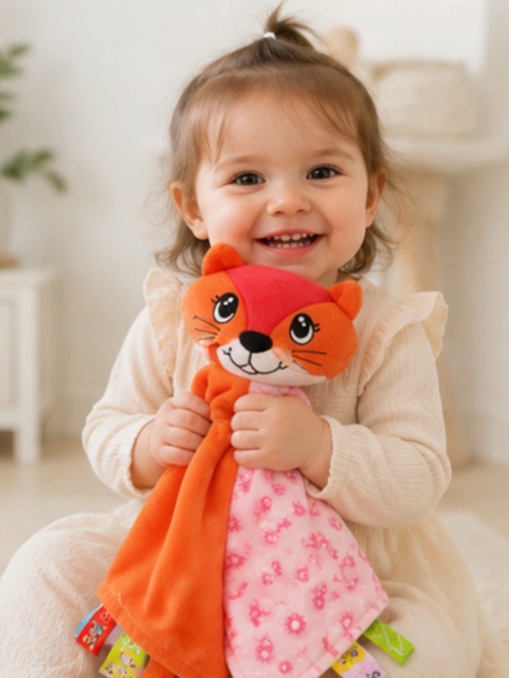Animal Head Security Blanket - Fox